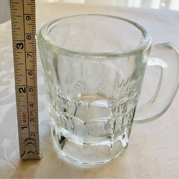 Vintage A&W mini Baby Root Beer Glass Mugs Mint - Picture 3 of 6